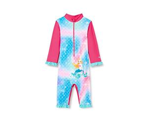 Playshoes UV-Schutz Einteiler Mädchen Badeanzug Schwimmanzug, Nixe Langarm, 62/68