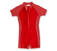 Playshoes UV-Schutz Einteiler Unisex Kinder Badeanzug Schwimmanzug Badebekleidung, Punkte, 74/80