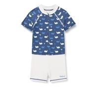 Playshoes UV-Schutz Einteiler Unisex Kinder Badeanzug Schwimmanzug Badebekleidung, Wal, 86/92