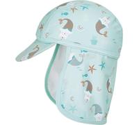 Playshoes Nackenschutzcap "Einhornmeerkatze" in Türkis - 11% | Größe 49 cm | Baby Caps Huete