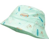 Playshoes Wende-Sonnenhut "Surf-Bus" in Mint - Größe 51 cm | Kindermuetzen