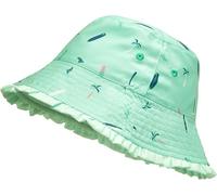 Playshoes Wende-Sonnenhut "Surfbrett Palme" in Mint - Größe 53 cm | Kindermuetzen