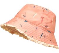 Playshoes Wende-Sonnenhut "Surfbrett Palme" in Rosa - Größe 55 cm | Kindermuetzen