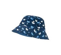 Playshoes Wende-Sonnenhut "Wal" in Blau - Größe 51 cm | Kindermuetzen
