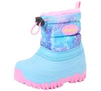 Playshoes Winter-bootie Regenbogen Unisex Kinder Schneestiefel, Türkis Regenbogen, 32/33 EU