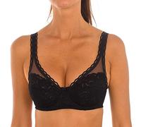 Playtex BH für Damen, klassischer Bügel-BH aus recycelter Spitze, 1 Stück Schwarz 85B