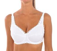 Playtex BH für Damen, klassischer Stütz-Bügel-BH aus Bio-Baumwolle, x1 Weiß 85B