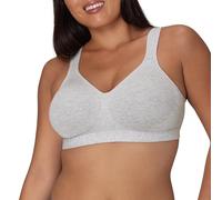Playtex Damen 18 Hour Lift & Support Cool Comfort Cotton Stretch Bra Vollschalen BH, Grey Heather, 90D