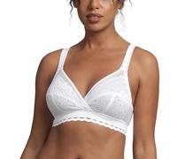 Playtex Damen-BH mit klassischer Spitze und Stützfunktion, recycelter Soft-Cup, 1 Stück Weiß 85D