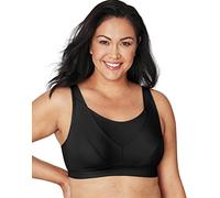Playtex Damen Secrets Bounce Control Bügelloser rutschfest Verstellbarer Feuchtigkeitsableitend Kabellose BHS für Frauen BH, Schwarz, 105D