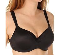 PLAYTEX Damen Secrets Volldeckender Bügel, Balconette-t-Shirt Volle Figuren BH, Undurchsichtige, Schwarz (Real Black), 90E