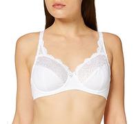 Playtex Damen Soutien-gorge Avec Armatures Flower Elegance Micro Bügel-BH, Weiß (Blanc 000), 80E (Herstellergröße: 95E)