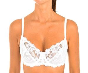 Playtex Damen Soutien-Gorge Emboitant Avec Armatures Essential Elegance Bügel-BH, Weiß (Blanc 000), 85B (Herstellergröße: 100B)