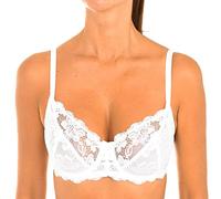 Playtex Damen Soutien-Gorge Emboitant Avec Armatures Essential Elegance Bügel-BH, Weiß (Blanc 000), 90D (Herstellergröße: 105D)