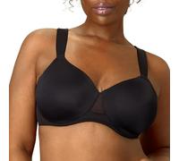 PLAYTEX Damen Ungefütterter Bügel-BH mit Dreamwire, Übergröße BHS erhältlich, wandelbar, feuchtigkeitsableitend, In Schwarz gekleidet, 105D