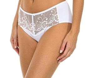 Playtex Slip Damen Essential Elegance Stickerei Slip x1 Weiß M