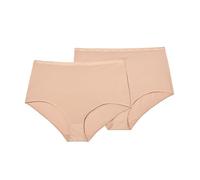 Playtex Slip für Damen, Maxi, Bio-Baumwolle, Ultra-Comfort x2 Beige M