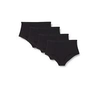 Playtex Slip für Damen, Maxi, Bio-Baumwolle, Ultra-Comfort x4 Schwarz 6XL