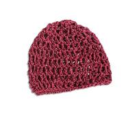 PLCPDM Durchbrochene Mütze ohne Krempe, gehäkelter Totenkopf, ausgehöhlter Strick für Frauen, zum Schlafen, Haarnetz, Snood, modische, atmungsaktive Kopfbedeckung, gestrickt für besondere Anlässe