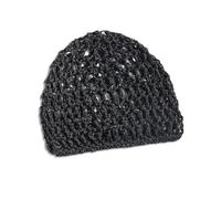 PLCPDM Durchbrochene Mütze ohne Krempe, gehäkelter Totenkopf, ausgehöhlter Strick für Frauen, zum Schlafen, Haarnetz, Snood, modische, atmungsaktive Kopfbedeckung, gestrickt für besondere Anlässe