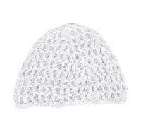 PLCPDM Durchbrochene Mütze ohne Krempe, gehäkelter Totenkopf, ausgehöhlter Strick für Frauen, zum Schlafen, Haarnetz, Snood, modische, atmungsaktive Kopfbedeckung, gestrickt für besondere Anlässe