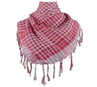 PLCPDM Shemagh Schals, Keffiyeh, quadratischer Schal, Farbblock, Hahnentrittmuster, arabisches Kopftuch, multifunktionales Bandana, Quasten, Schal, Wickeltuch, modisch und einzigartig