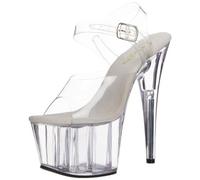Pleaser Ado708, Damen Plateau Pumps, Transparent (clear), 39 EU