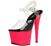 Pleaser Ado708uv/c/npn, Damen Sandalen, Transparent (Clear), 39 EU