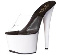 Pleaser ADORE-701UV CLR/Neon Wht UK 5 (EU 38)