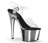 Pleaser Adore-708 Damen Plateausandalen, Transparent (Clear), 39 EU