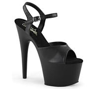 Pleaser ADORE-709 Plateausandaletten schwarz, Größe:EU-37 / US-7 / UK-4