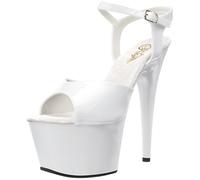 Plateau High Heels ADORE-709 - Lack Weiß : Schuhgröße - EUR 42