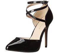 Pleaser AMUSE-25, Damen Pumps, Schwarz (Schwarz (Blk Pat)),45 EU