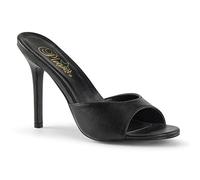 Pleaser CLASSIQUE-01, Damen Offene Sandalen, Schwarz (Blk Kid Pu), 39 EU (6 UK)