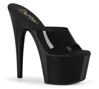 Pleaser Damen ADORE-701N Plateau High Heels Pantolette TPU Schwarz 38 EU