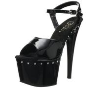 Pleaser Damen Adore-709LS Plateausandalen, Schwarz (Schwarz), 42 EU