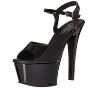 Pleaser Damen Aspire-609 Plateausandalen, Schwarz (Schwarz), 41 EU