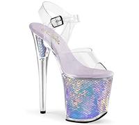 Pleaser Damen FLAMINGO-808MC Plateau High Heels Sandalette Lavendel 39 EU