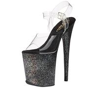 Pleaser Damen Flamingo-808MG Plateausandalen, Transparent (Transparent), 41 EU