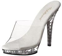 Pleaser Damen Lip-101SDT/C/M Plateau Sandalen, Transparent (Transparent.), 38 EU