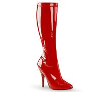 Pleaser Damen SEDUCE-2000 Kurzschaft Stiefel, Rot (Rot (Red STR Pat)