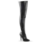 Pleaser Damen SEDUCE-3010 Kurzschaft Stiefel, Schwarz (Schwarz (Blk Faux Leather)