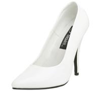 Pleaser Damen Seduce-420v Pumps, Weiß (Weiss (Wht Pat)), 43 EU