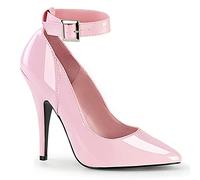 Pleaser Damen SEDUCE-431 High Heels Pumps Lack Baby Pink 45 EU