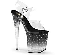 Pleaser Damen Stardust-808T Sandalen, Transparent (Transparent), 40 EU