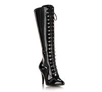 Pleaser Damen VANITY-2020 Kurzschaft Stiefel, Schwarz (Schwarz (Blk Pat)