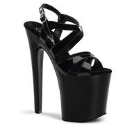 Pleaser Damen Xtreme-872 Plateausandalen, Schwarz (Schwarz), 40 EU