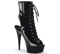 Pleaser DELIGHT-1016 Blk Pat/Blk UK 5 (EU 38)