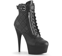 Pleaser DELIGHT-600-05 Damen Stiefelette Schwarz EU 42