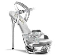 Pleaser Eclipse-619G - Sexy extravagante Plateau High Heels Sandaletten 35-41